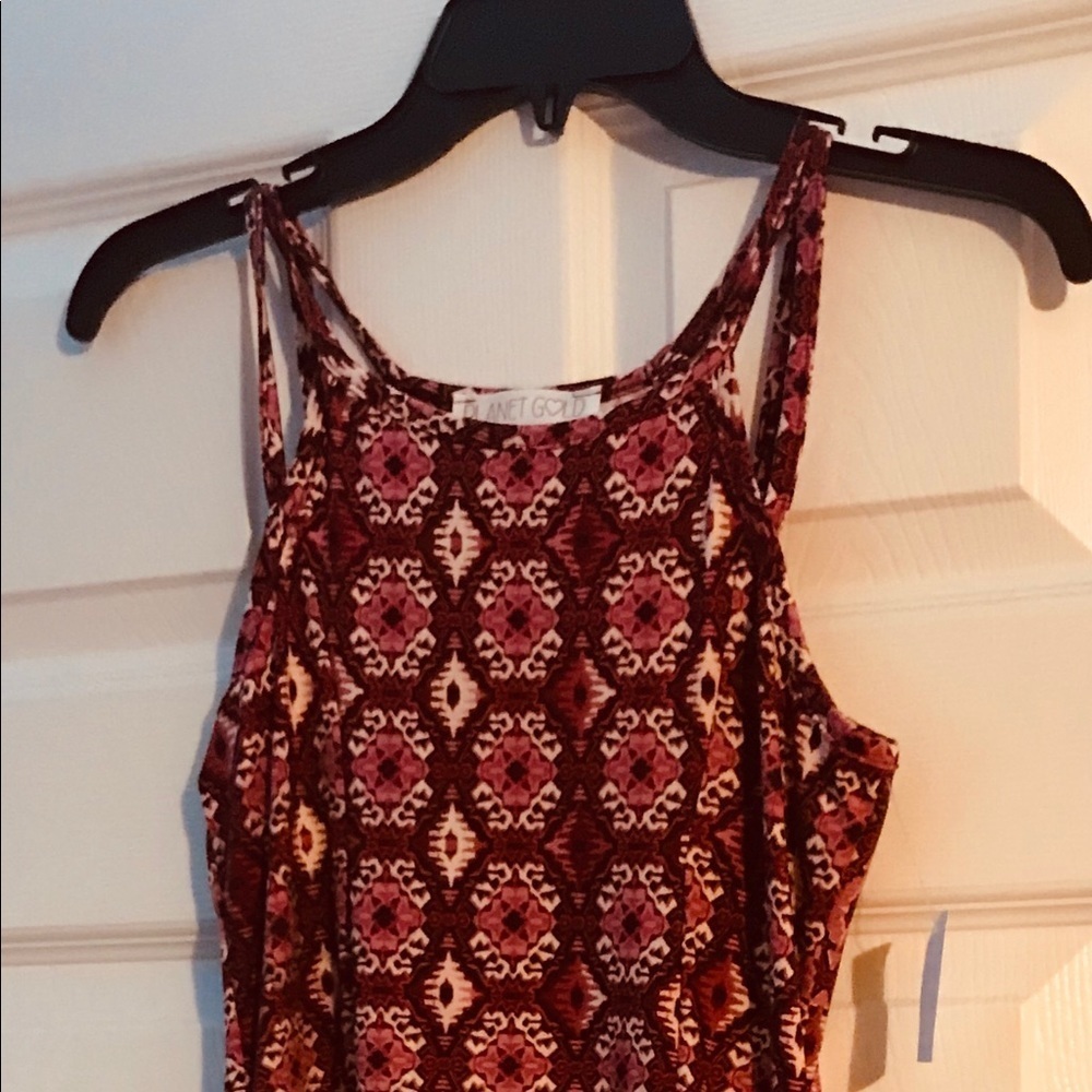 PLANET Gold Tank Dress